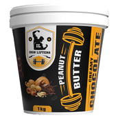 1 - IRON LIFTERS Peanuts Butter,  1 kg  Creamy Chocolate 