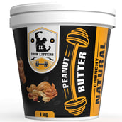 1 - IRON LIFTERS Peanuts Butter,  1 kg  Crunchy Natural 