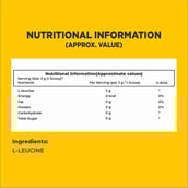 4 - IRON LIFTERS 100% L-Leucine Powder, 0.52 lb Unflavored