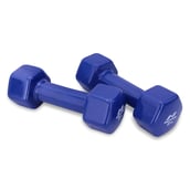 6 - Nivia Vinyl Dumbbell Set,  Blue  2 kg 