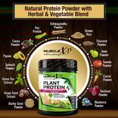 9 - MuscleXP Plant Protein with Herbal and Vegetable Blend,  0.44 lb  Chocolate 