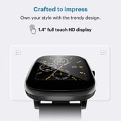 2 - Noise ColorFit Qube Oxy Smartwatch,  Charcoal Black  Free Size 
