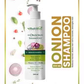 6 - Health Veda Organics Onion Shampoo,  200 ml  Reduces Hairfall 