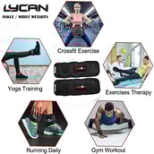 3 - Lycan Wrist and Ankle Weights, Black 4 kg