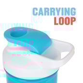 4 - GHC Brisqore Classic Leakproof Protein Sipper Bottle,  Blue with Blender Ball  700 ml 