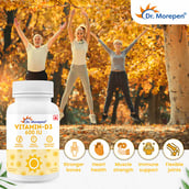 5 - Dr. Morepen Vitamin D3 600 IU,  60 softgels  Unflavoured 