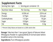 Natures Velvet Wheatgrass Powder,  100 g 