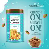 2 - NourishVitals Cookies,  0.120 kg  Almond Pack of 2 