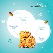 3 - NourishVitals Cookies,  0.120 kg  Almond Pack of 2 