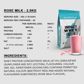 2 - Myprotein Impact Whey Protein,  5.5 lb  Rose Milk 