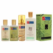 Dr Batra's Anti Dandruff Hair Serum, Conditioner - 200 ml, Hair Oil - 100 ml, Herbal Hair Color Brown & Dandruff Cleansing Shampoo - 100 ml Combo, 5 Piece(s)/Pack Hair Care