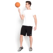 6 - John Ally Dry-Fit Gym Workout Shorts with Zipper Pockets,  Medium  Jet Black 