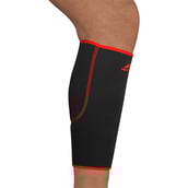 3 - Nivia Orthopedic Calf Support Slip-In (RB-20),  Black-Red  Medium 