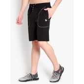 1 - John Ally Dry-Fit Gym Workout Shorts with Zipper Pockets & Color Block Detailing,  2XL  Jet Black 