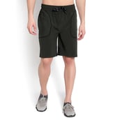 3 - John Ally Dry-Fit Gym Workout Shorts with Zipper Pockets & Color Block Detailing,  2XL  Dark Olive Green 