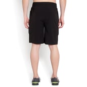 3 - John Ally Dry-Fit Gym Workout Shorts with Zipper Pockets & Cargo Deep Pockets,  Medium  Jet Black 