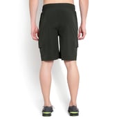 3 - John Ally Dry-Fit Gym Workout Shorts with Zipper Pockets & Cargo Deep Pockets,  Small  Dark Olive Green 