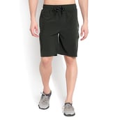 2 - John Ally Dry-Fit Gym Workout Shorts with Zipper Pockets & Flap Pockets, 2XL Dark Olive Green