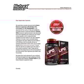 Nutrex Lipo-6 Black UC,  60 capsules  Unflavoured