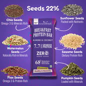 1 - NourishVitals Breakfast Protein Bar,  5 bar(s)  Almond & Cocount 