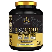 1 - One Science 100% Iso Gold Whey Protein Isolate,  5 lb  Just Banana 