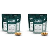 2 - Snackible Herbs & Cheese Chickpea Puffs,  Unflavoured (Pack of 6)  35 g 