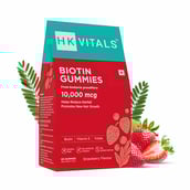 1 - HealthKart HK Vitals Biotin (10000 mcg), 60 gummies Strawberry+Cranberry