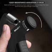 6 - Boldfit Adjustable Hand Grip Strengthener,  Black 40 Kg 