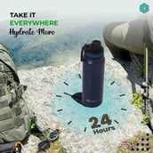 7 - Boldfit Thermo Water Bottle, Blue 800 ml