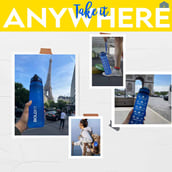 5 - Boldfit Motivational Sports Water Bottle,  Blue  1 L 