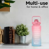 4 - Boldfit Motivational Gallon Bottle,  Pink & Blue  2 L 