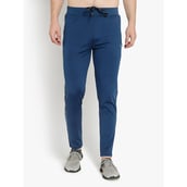 4 - John Ally Track Pant for Men with Two Zipper Pockets and Premium Fabric, Berlin Blue Small
