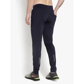 5 - John Ally Jogger Track Pant for Men with Two Zipper Pockets and Premium Fabric,  Midnight Blue  XL 