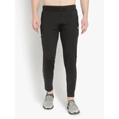 4 - John Ally Track Pant for Men with Two Zipper Pockets and Premium Fabric, Jet Black Medium