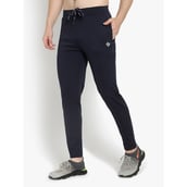 2 - John Ally Track Pant for Men with Two Zipper Pockets and Premium Fabric,  Midnight Blue  Large 