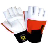 Rocclo Weight Lifting Gloves-5111,  White & Red  Large 