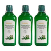 1 - Amrut Aloe Vera Juice,  1 L  Unflavoured (Pack Of 3) 