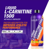 2 - MuscleXP Liquid L-Carnitine 1500, 450 ml Orange