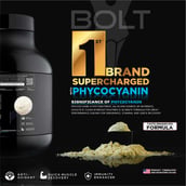 5 - Bolt Whey Protein Super-Charged With Phycocyanin, 5 lb Piedmont Chocolate