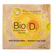 Pure Nutrition Bio D3 Cholecalciferol Granules,  12 sachets/pack  Vanilla 