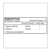 Healthvit Selenium + Vitamin E (100 mcg/400 IU),  60 capsules 