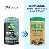 2 - Plix Sport 100% Plant Protein Strength (Post Workout),  2.2 lb  Cafe Mocha 