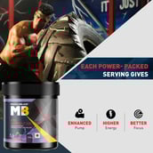 5 - MuscleBlaze PRE Workout 200, 0.22 lb Furious Grape