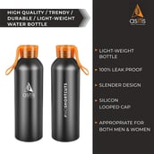 2 - Asitis Nutrition No Shortcuts Water Bottle,  Black  750 ml 