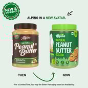 5 - Alpino Peanut Butter (Unsweetened),  2.4 kg  Natural Crunch 