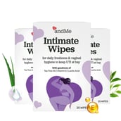 1 - andMe Intimate Wipes, Tea Tree Oil (Pack of 3) 25 Piece(s)/Pack