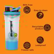 3 - Arrowmax Shifter Shaker Bottle, White 700 ml