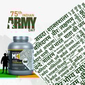 MuscleBlaze Biozyme Performance Whey, 4.4 lb Special Edition Pack (75th Indian Army Day) Triple Chocolate