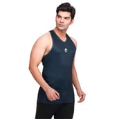 Omtex Strength Tank for Men,  Green  Large 