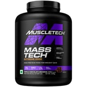 1 - MuscleTech Mass Tech Extreme 2000,  6.6 lb  Triple Chocolate Brownie - India 